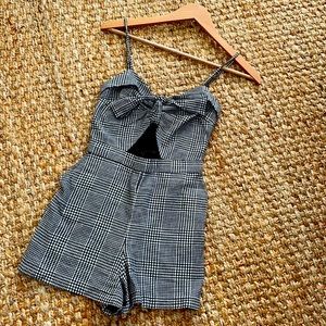 Abercrombie and Fitch Plaid Romper
